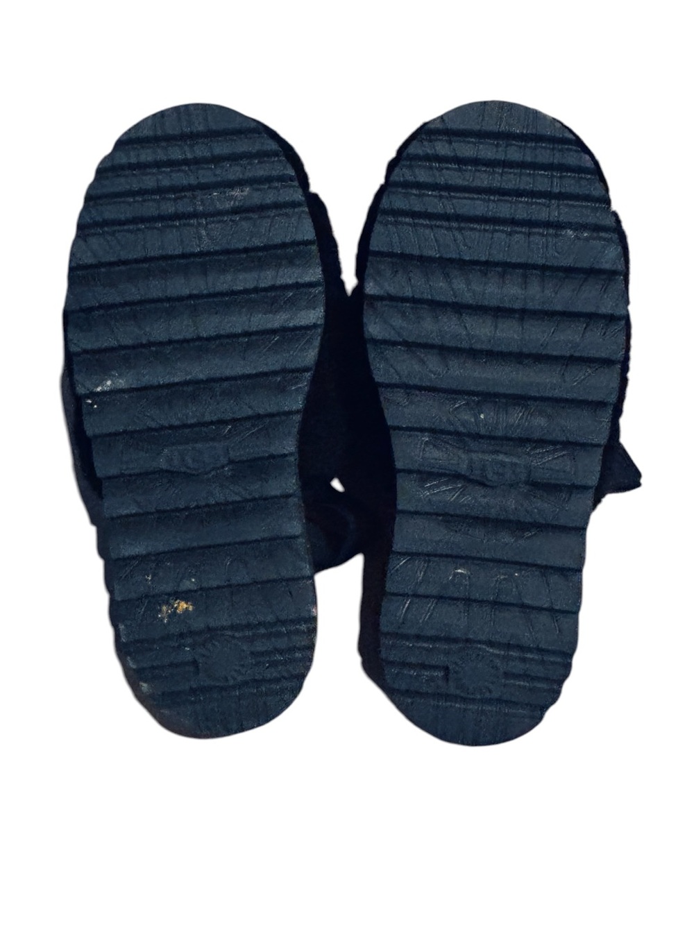 Ends in 24 Hours Ugg Black Fluffy Sheepskin Elastic Slingback Slippers Size 8 - Picture 7 of 7